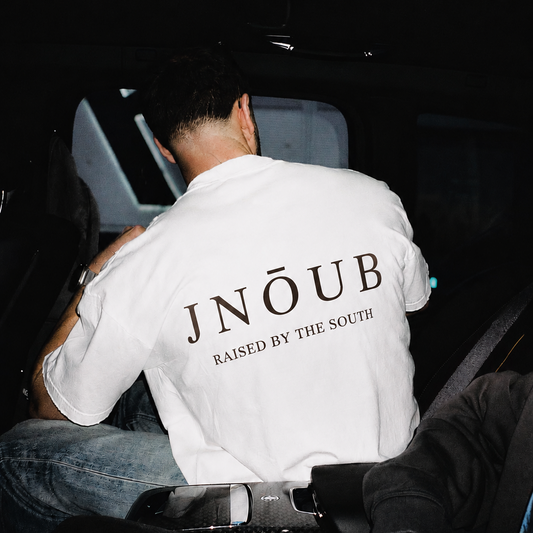 JNOUB Raised By The South oversized Lebanese t-shirt by The Bargain LB