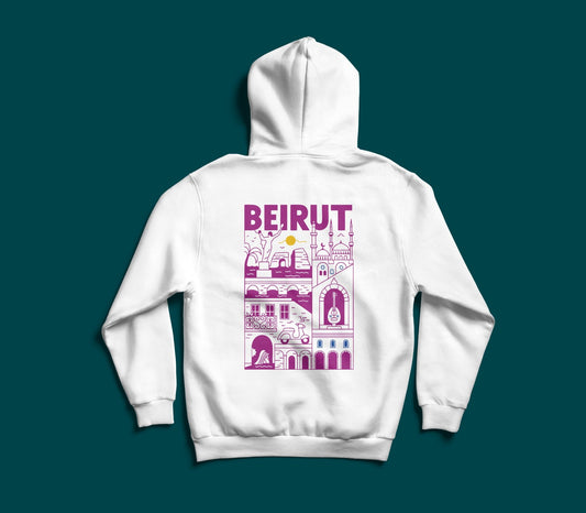 Beirut premium oversized Lebanese streetwear hoodie by The Bargain LB