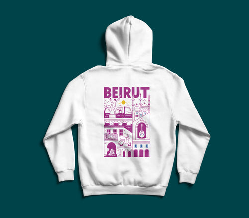 Beirut premium oversized Lebanese streetwear hoodie by The Bargain LB