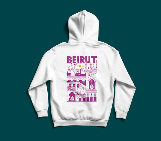 Beirut premium oversized Lebanese streetwear hoodie by The Bargain LB