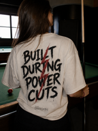 Built During Power Cuts — Oversized Tee