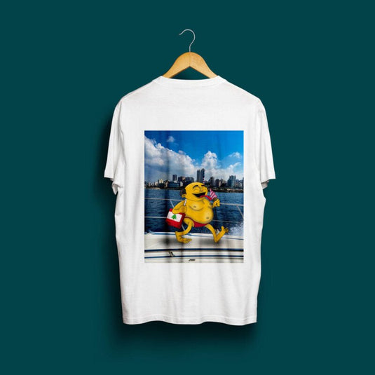 Abdo X Boat Lebanese coastal graphic t-shirt by The Bargain LB