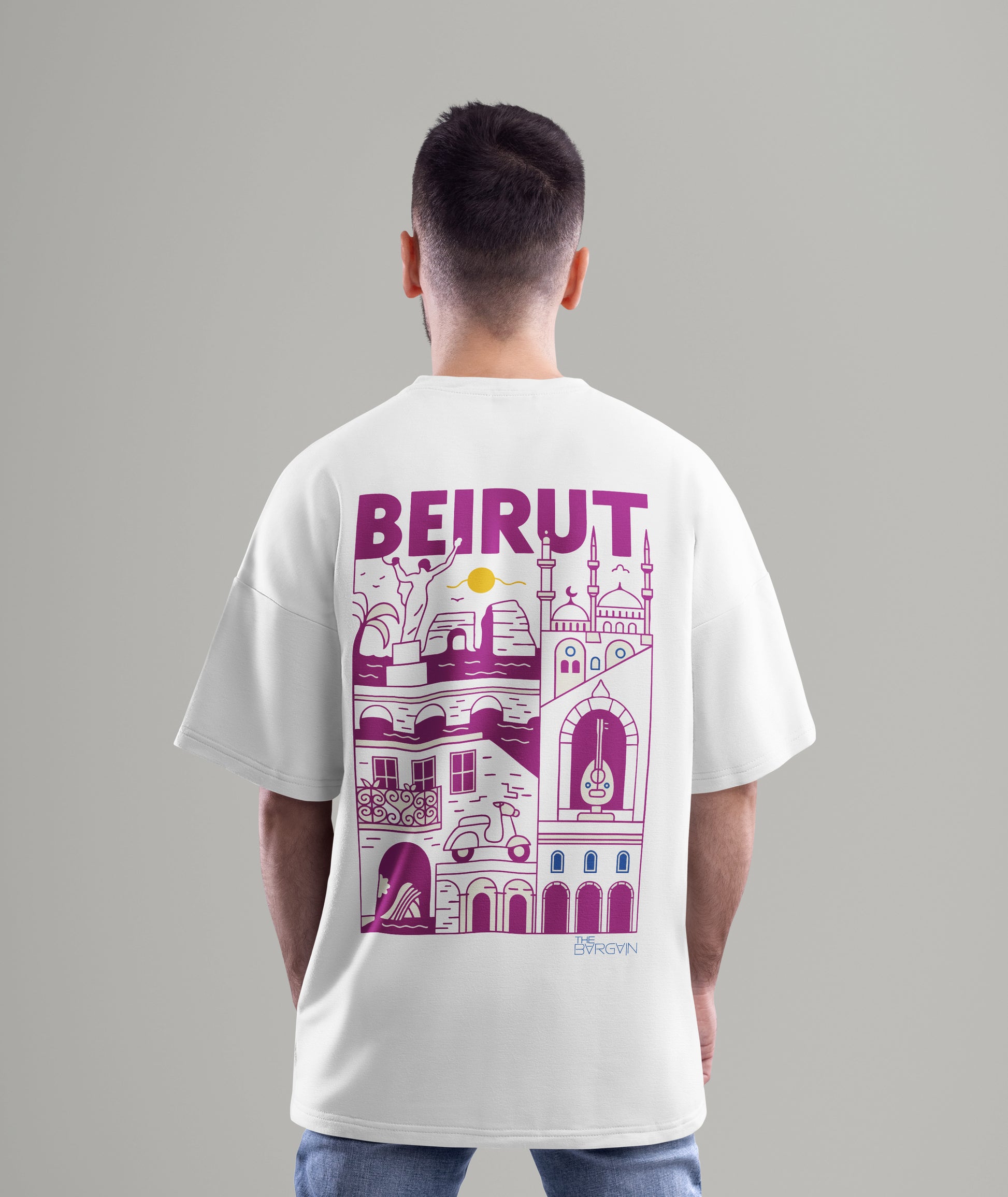 Beirut minimal premium Lebanese graphic t-shirt by The Bargain LB