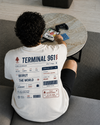 Terminal +961 airport departure Lebanese diaspora t-shirt by The Bargain LB