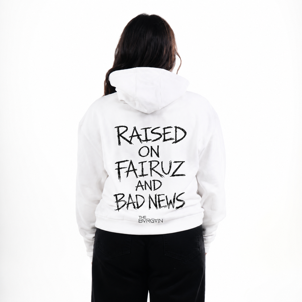 Raised on Fairuz and Bad News — Hoodie