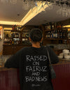 Raised On Fairuz And Bad News Lebanese diaspora oversized t-shirt by The Bargain LB