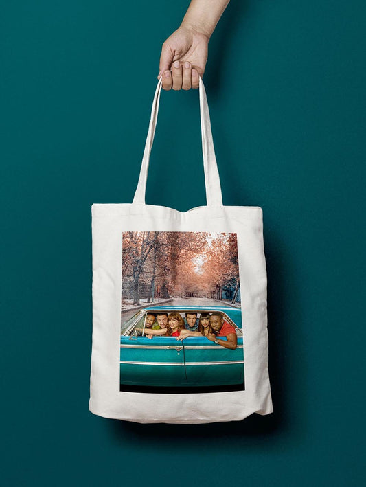 New Girl X Saoufar tote bag — Lebanese pop culture streetwear accessory by The Bargain LB
