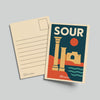 961 Postcard of Sour, collectible art print by The Bargain LB