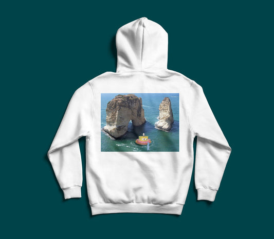SpongeBob X Raouche Beirut rocks Lebanese graphic hoodie by The Bargain LB