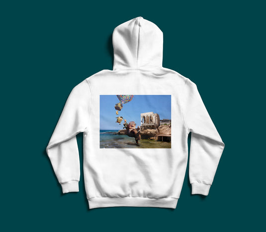 Up X Batroun adventure north Lebanon graphic hoodie by The Bargain LB