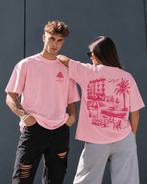 Beirut in Pink - T-Shirt - The bargain lb