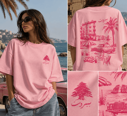 Beirut in Pink - T-Shirt - The bargain lb