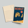 961 Postcard of Beirut, collectible art print by The Bargain LB