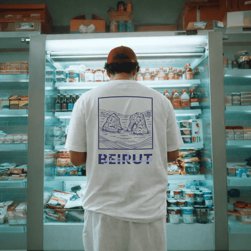 Beirut Set El Dunia Lebanese coastline graphic t-shirt by The Bargain LB