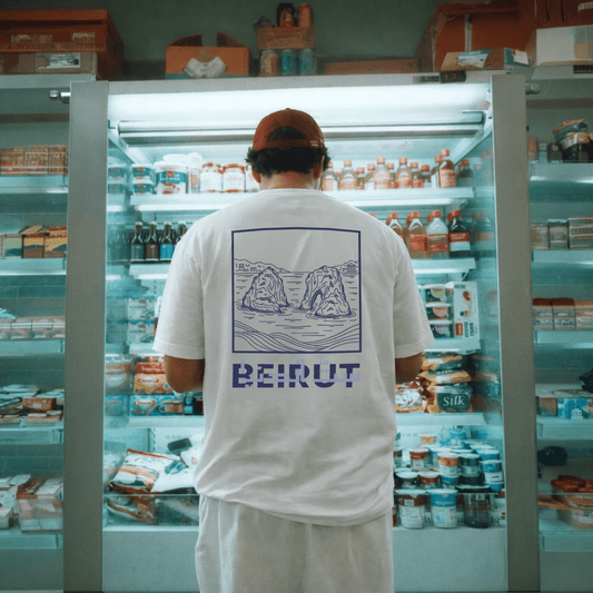 Beirut Set El Dunia Lebanese coastline graphic t-shirt by The Bargain LB