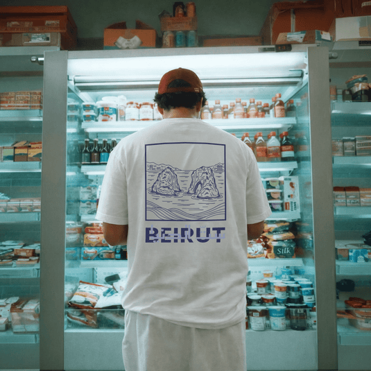 Beirut Set El Dunia Lebanese coastline graphic t-shirt by The Bargain LB