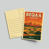 961 Postcard of the Beqaa, collectible art print by The Bargain LB