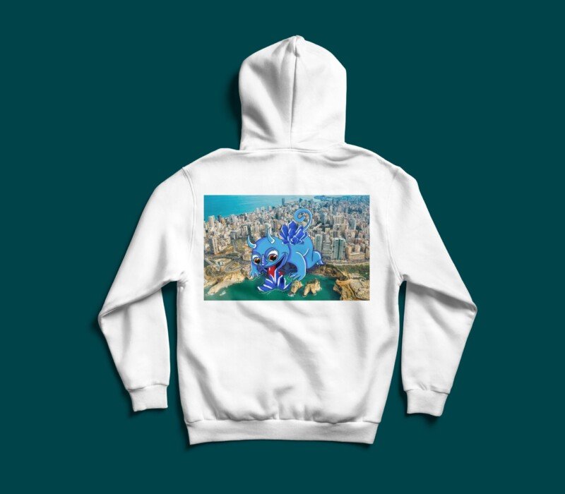 Crystal X Lebanon premium Lebanese graphic hoodie by The Bargain LB