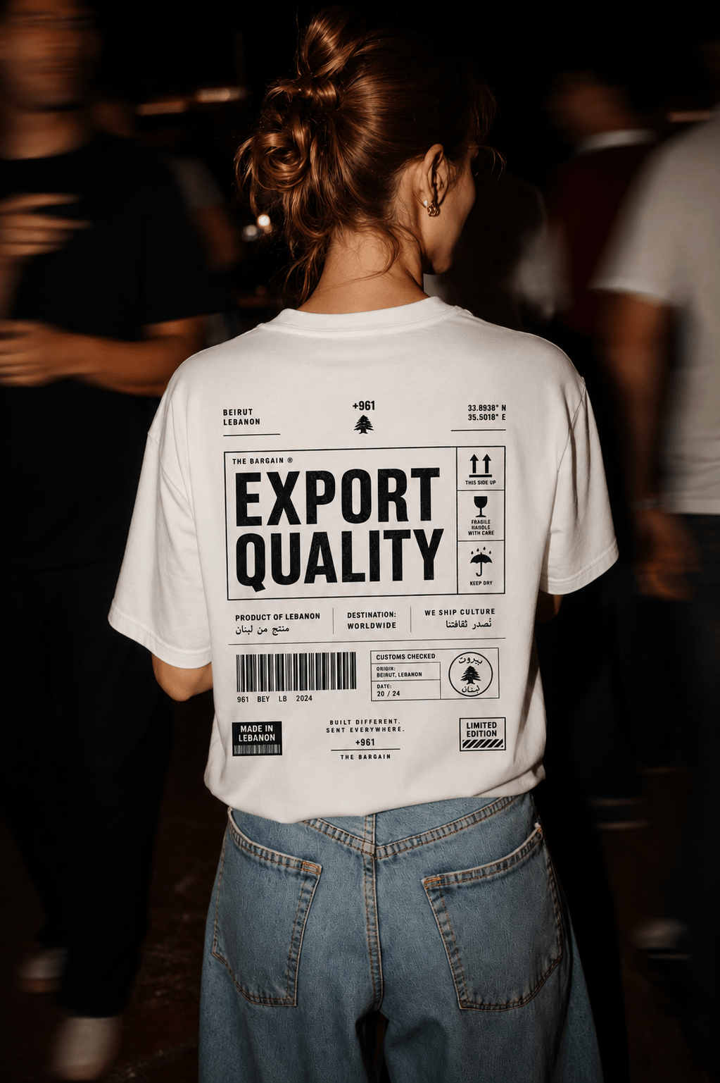 Export Quality +961 Lebanese diaspora oversized t-shirt by The Bargain LB