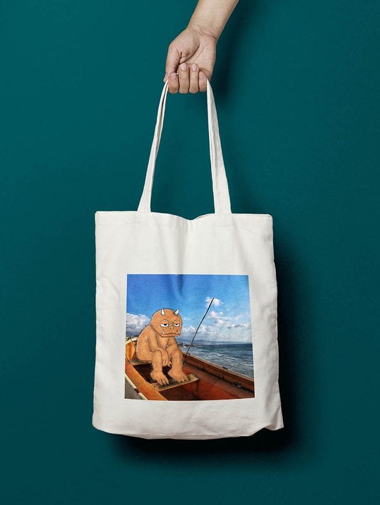 Fisherman X Boat tote bag — Lebanese coastal lifestyle accessory by The Bargain LB