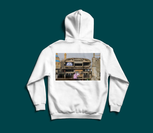 Freddy and Kim X Egg Lebanese humor graphic hoodie by The Bargain LB