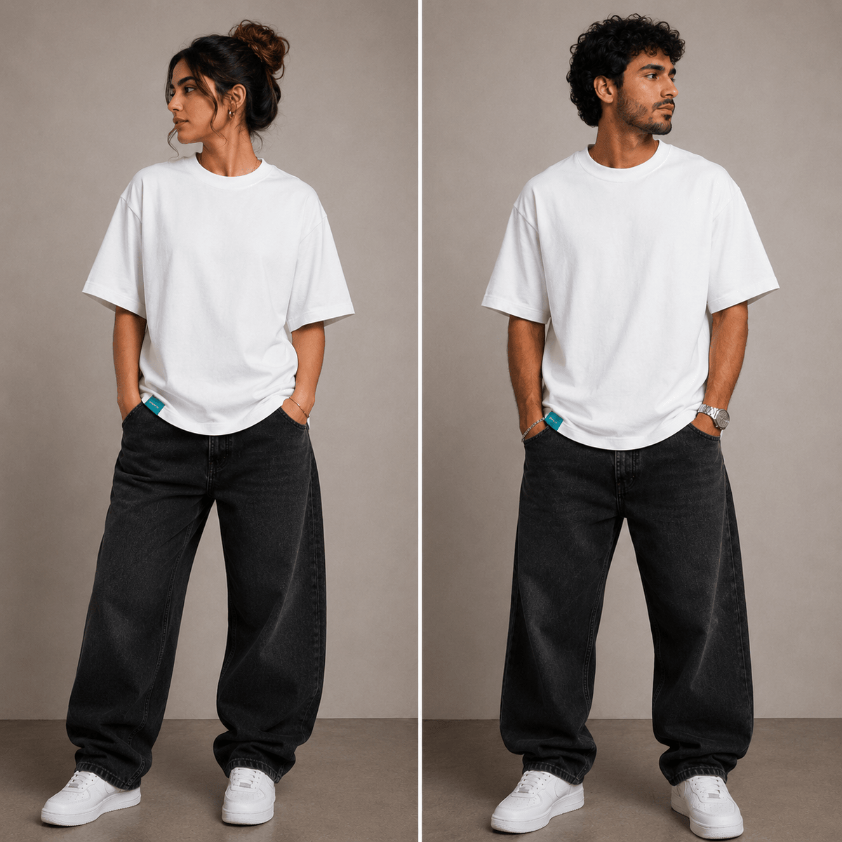 Stop Calling Oversized Tee in white by The Bargain LB