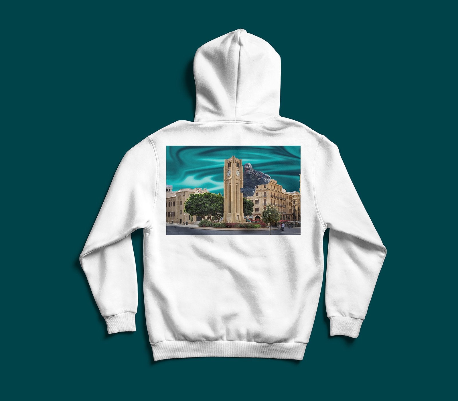 King Kong X Downtown Beirut cinematic Lebanese graphic hoodie by The Bargain LB