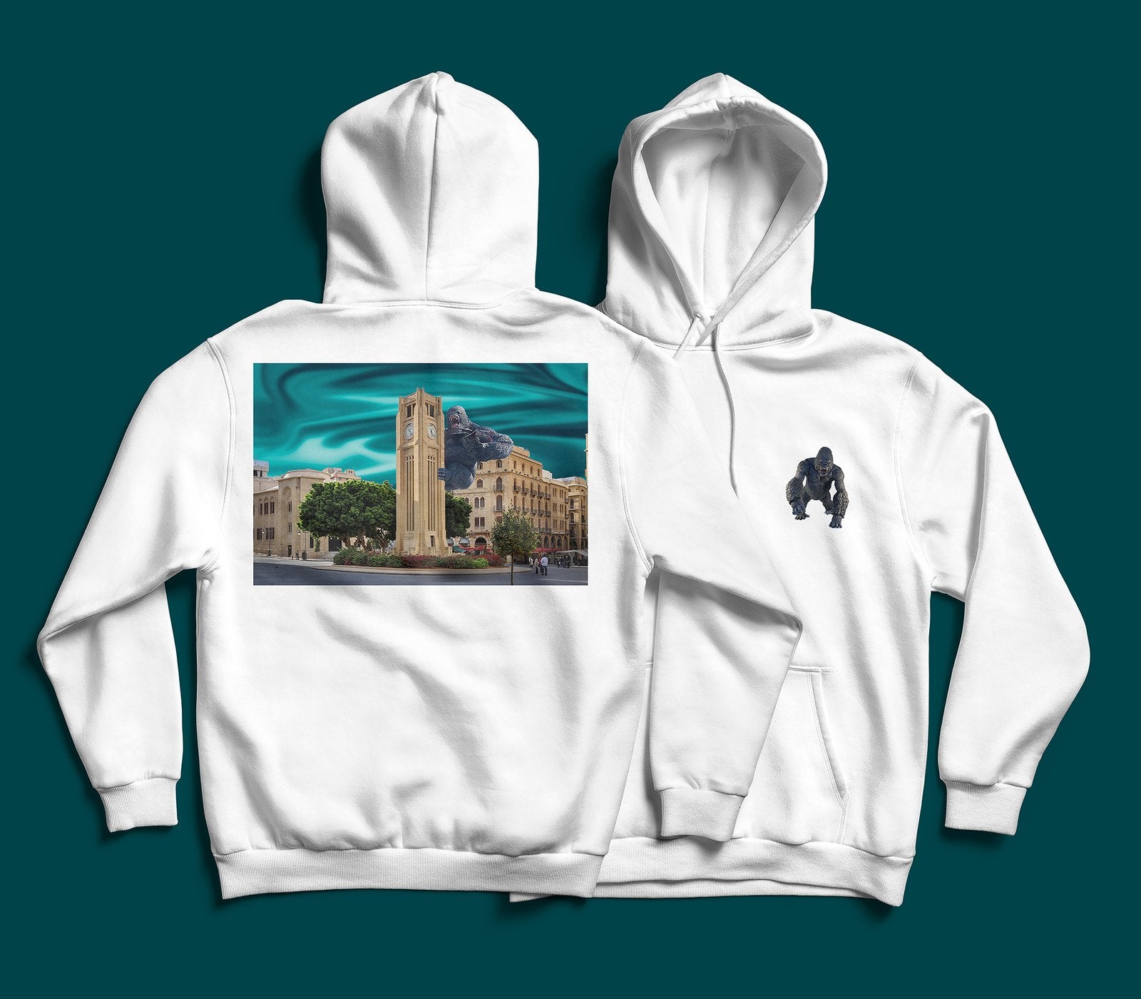 king Kong X downtowm Hoodie