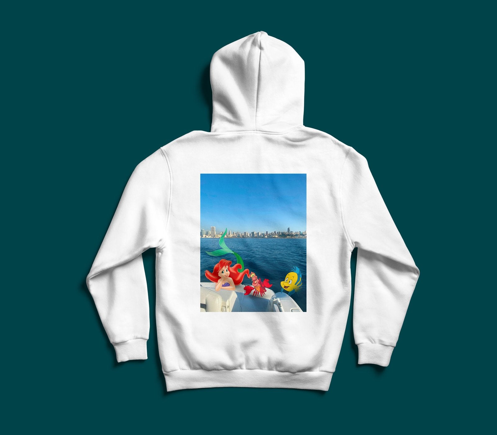 Little Mermaid X Boat Lebanese coastal graphic hoodie by The Bargain LB