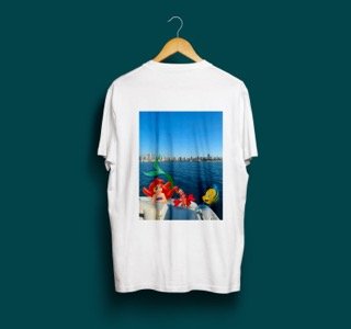 Little Mermaid X Boat Lebanese coastal graphic t-shirt by The Bargain LB
