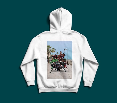 Marvel X Manara Beirut Corniche Lebanese graphic hoodie by The Bargain LB