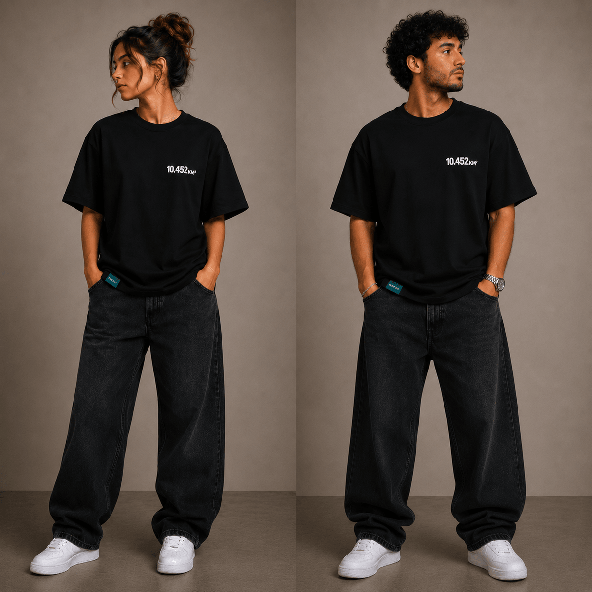 Not a Meter Less T-Shirt in black by The Bargain LB