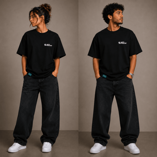 Not a Meter Less T-Shirt in black by The Bargain LB