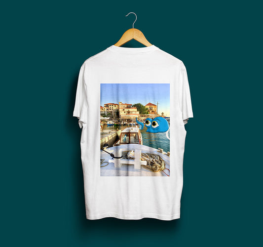 Octopus X Batroun north Lebanon coast graphic t-shirt by The Bargain LB