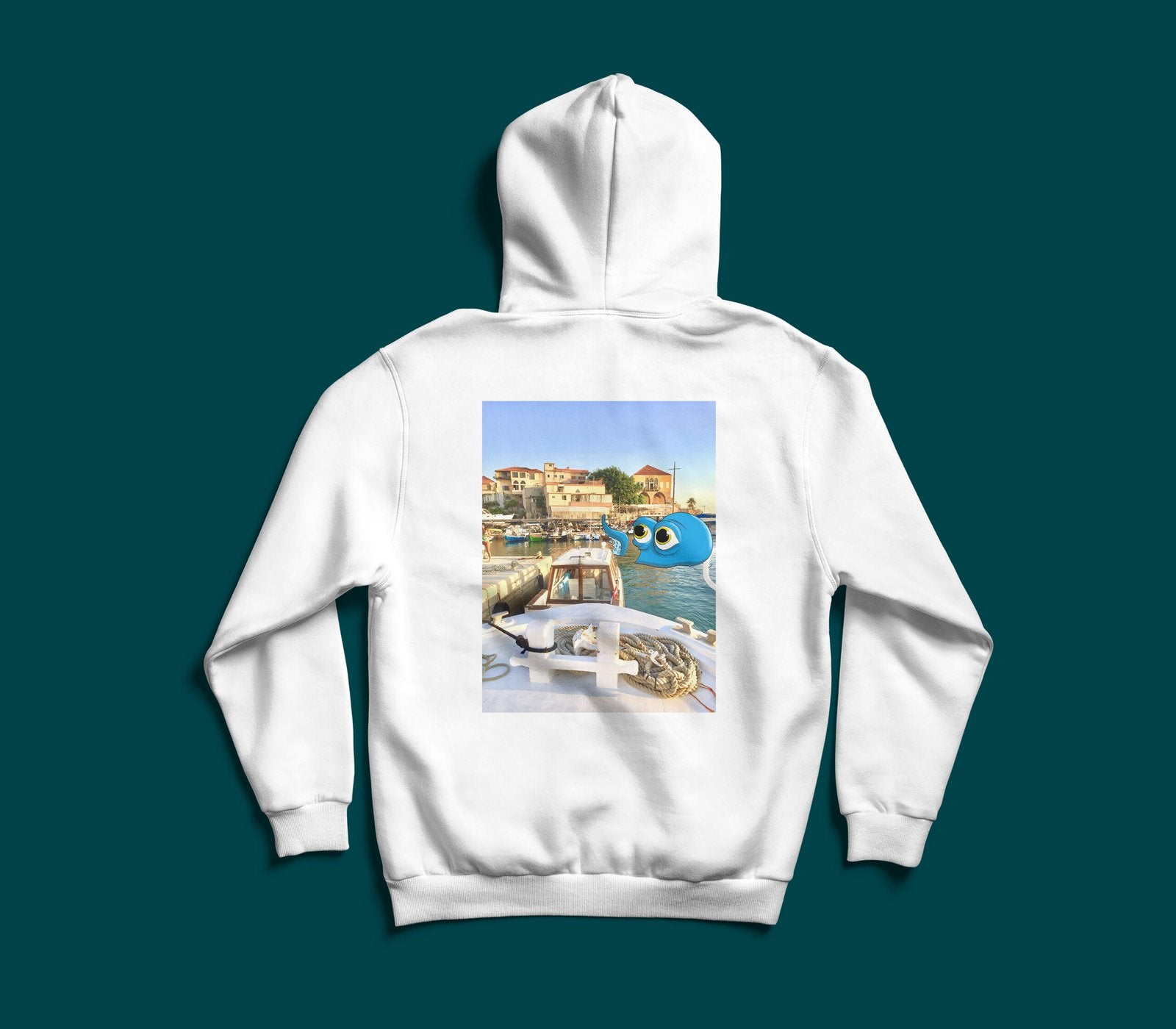 Octopus X Batroun north Lebanon coast graphic hoodie by The Bargain LB