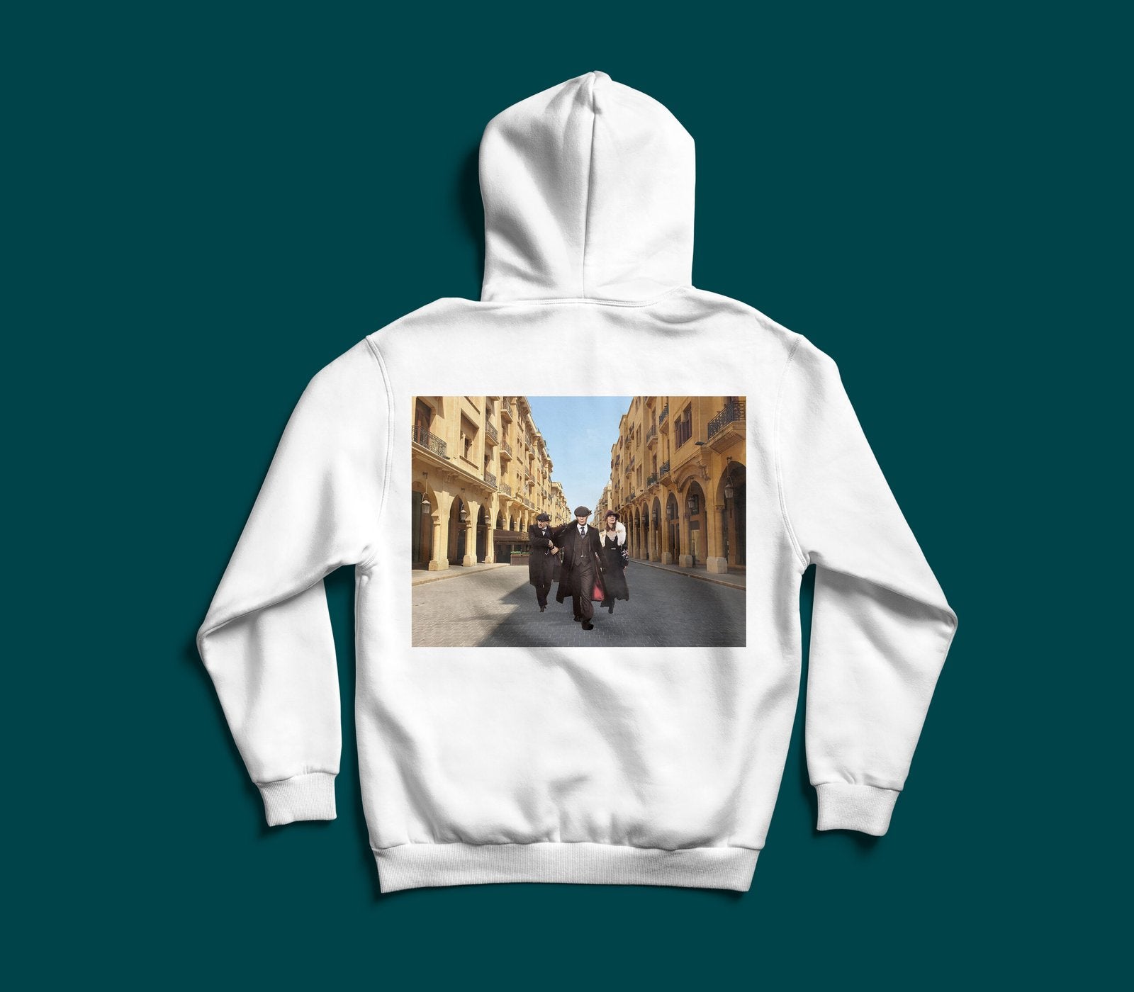 Peaky Blinders X Downtown Beirut cinematic Lebanese graphic hoodie by The Bargain LB