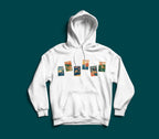 Messages from Lebanon illustrated postcard premium hoodie by The Bargain LB