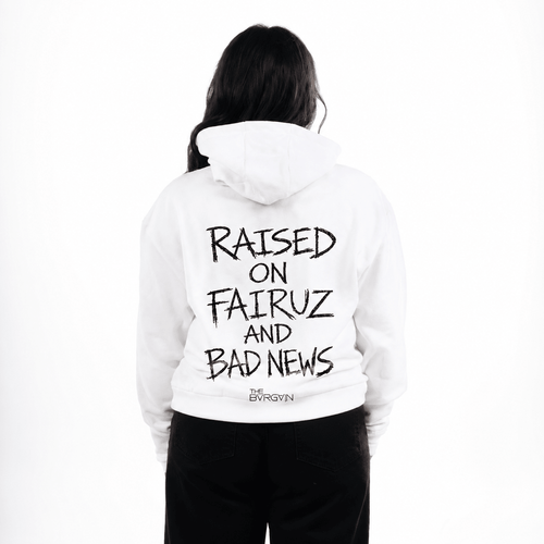 Raised on Fairuz and Bad News Hoodie by The Bargain LB