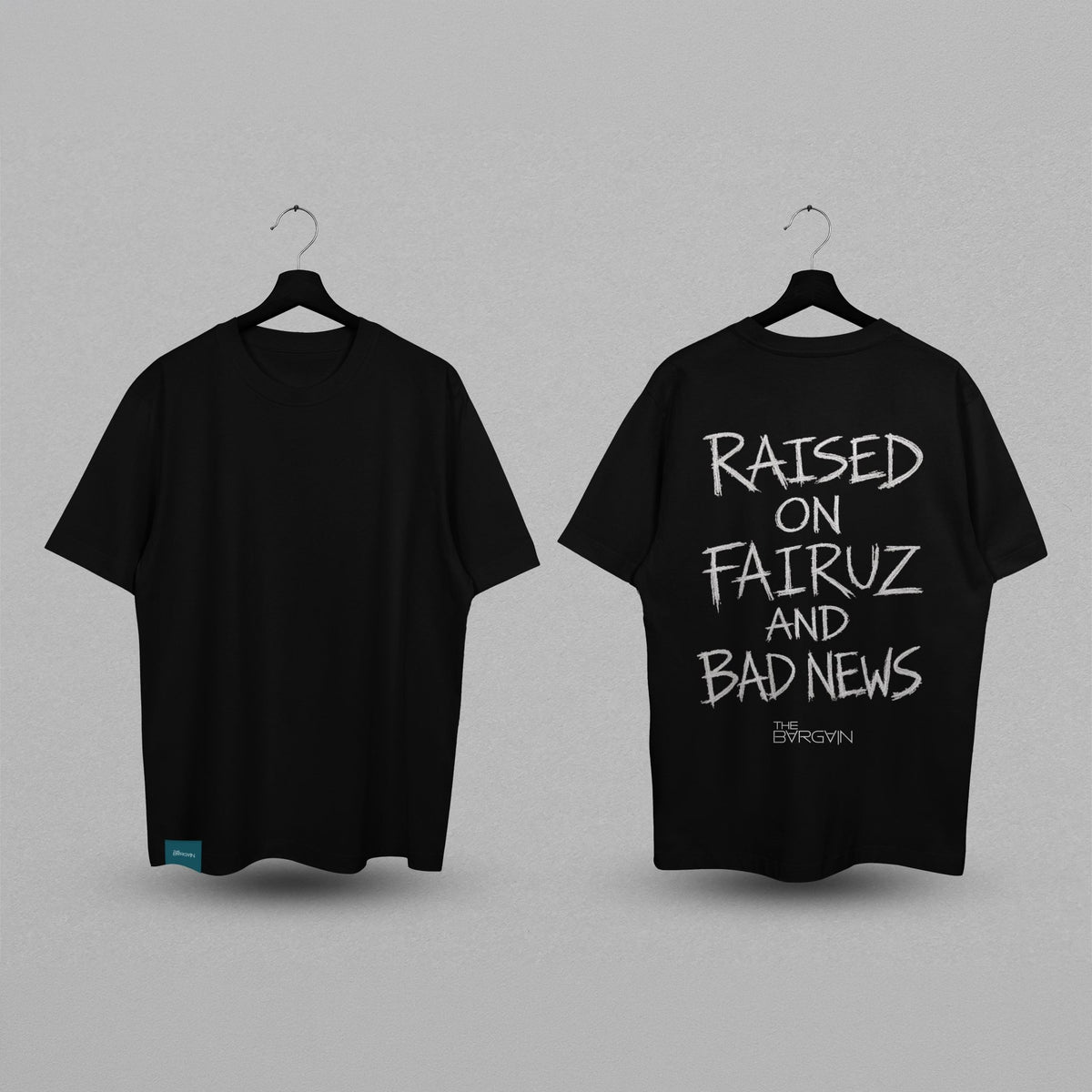 Raised on Fairuz and Bad News Oversized T-Shirt by The Bargain LB