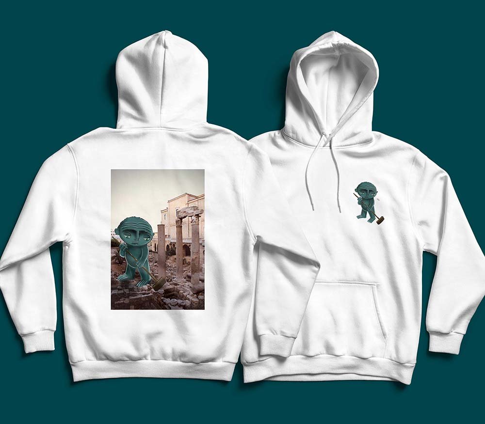 Teal X Ruins Hoodie