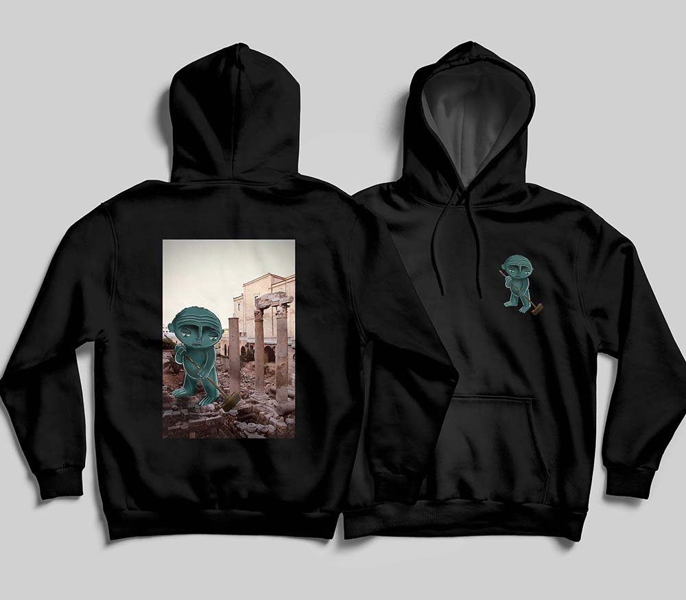 Teal X Ruins Hoodie