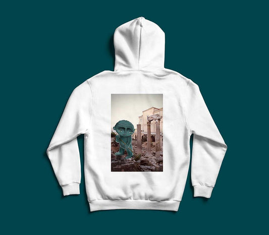 Teal X Lebanese ruins ancient sites graphic hoodie by The Bargain LB