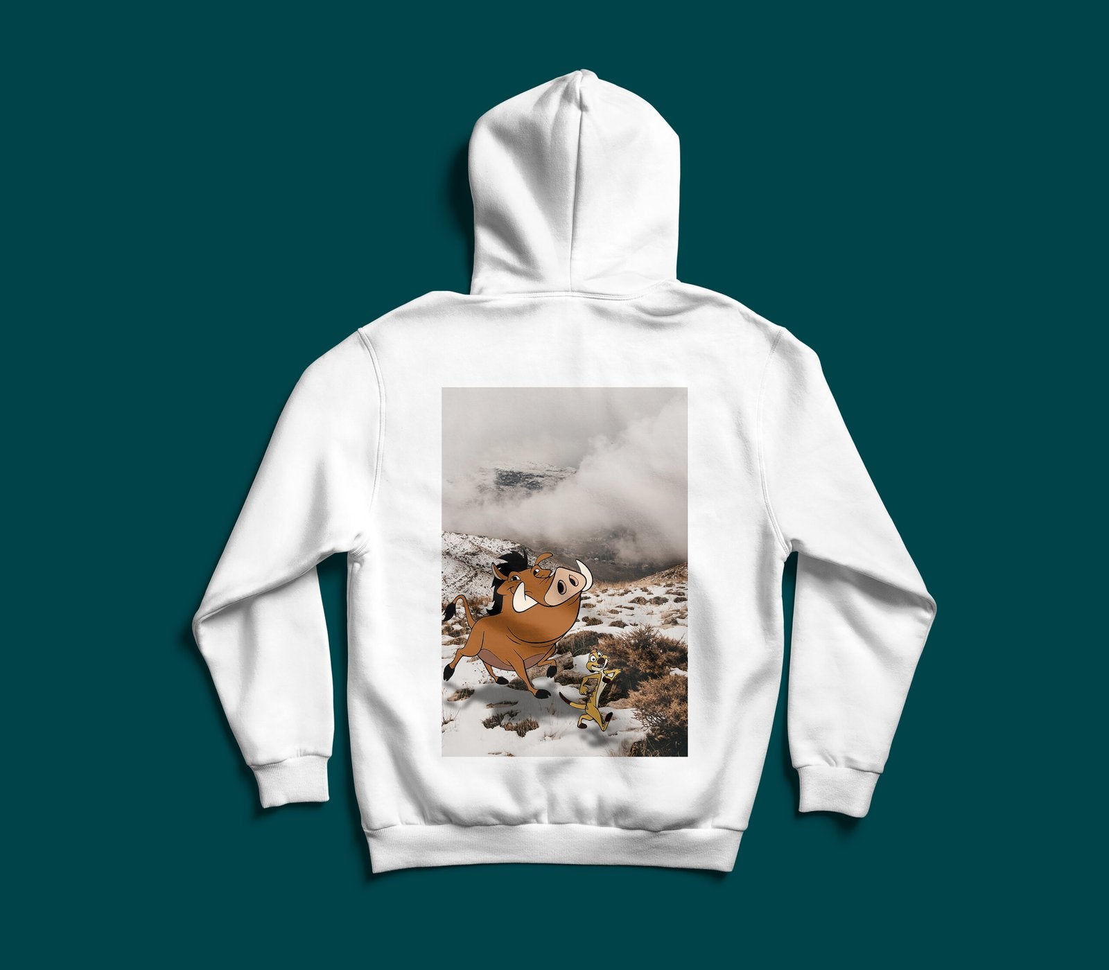 Timon and Pumbaa X Lebanon hakuna matata Lebanese graphic hoodie by The Bargain LB